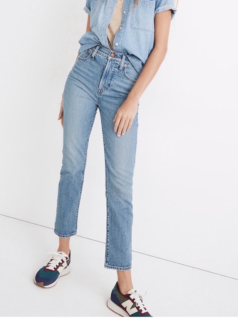 Madewell perfect vintage jeans, banner wash